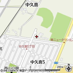 栃木県小山市中久喜1316-17周辺の地図