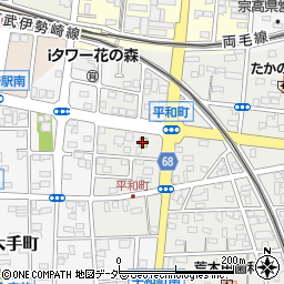 セブンイレブン伊勢崎平和町店周辺の地図