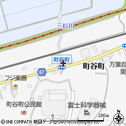 栃木県佐野市町谷町167周辺の地図