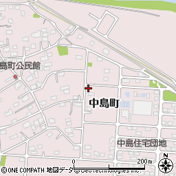 〒370-0023 群馬県高崎市中島町の地図
