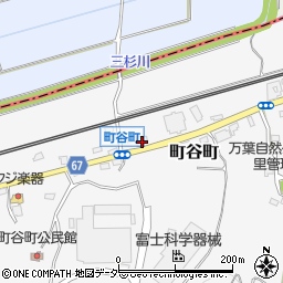 栃木県佐野市町谷町166周辺の地図