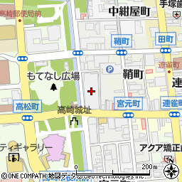 スズラン百貨店高崎店周辺の地図