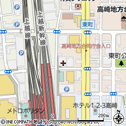 セブンイレブン高崎東町店周辺の地図