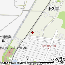 栃木県小山市中久喜1322周辺の地図