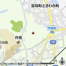 石川県加賀市作見町ラ周辺の地図