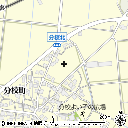石川県加賀市分校町井周辺の地図