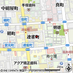 高崎シティパーク駐車場周辺の地図