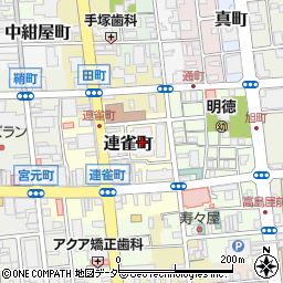 高崎シティパーク駐車場周辺の地図