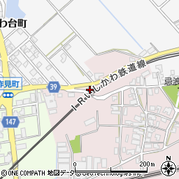 石川県加賀市弓波町ロ周辺の地図
