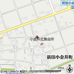 群馬県太田市新田小金井町1429-1周辺の地図