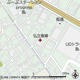 弘立倉庫株式会社北関東営業所周辺の地図