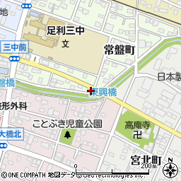 栃木県足利市常盤町73周辺の地図