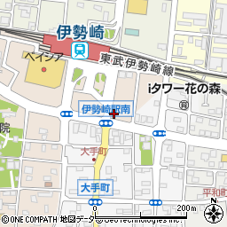 クリーニング・ホシノ　伊勢崎駅前店周辺の地図