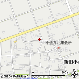 群馬県太田市新田小金井町1387-2周辺の地図