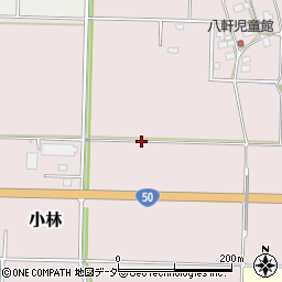 茨城県筑西市小林周辺の地図