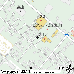ピザハット　ピアシティ友部旭町店周辺の地図