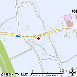 茨城県桜川市羽田956周辺の地図