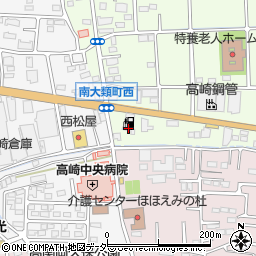 中央シェル石油販売セルフ高崎大類ＳＳ周辺の地図