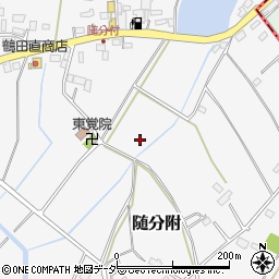 茨城県笠間市随分附周辺の地図