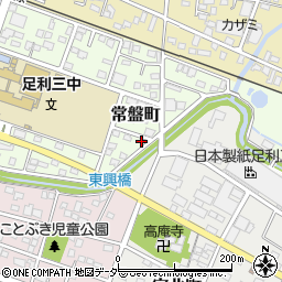 栃木県足利市常盤町37-6周辺の地図