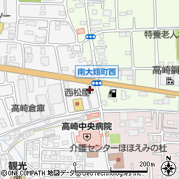 アザレ北関東販売　高関営業所周辺の地図