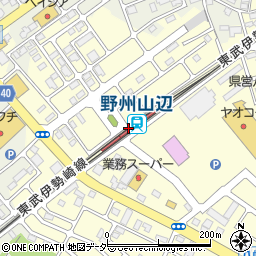 栃木県足利市周辺の地図