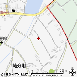 茨城県笠間市随分附606周辺の地図