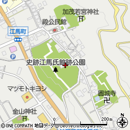 飛騨市役所　史跡江馬氏館跡公園周辺の地図