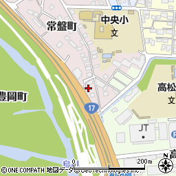 群馬県高崎市常盤町70周辺の地図