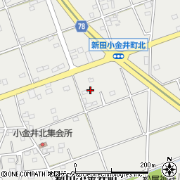 群馬県太田市新田小金井町1440-3周辺の地図