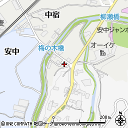 群馬県安中市中宿1181-1周辺の地図