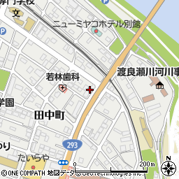 足利田中郵便局周辺の地図