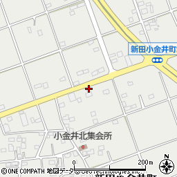 群馬県太田市新田小金井町1433周辺の地図
