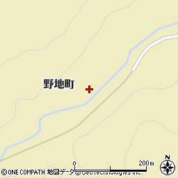 石川県白山市野地町周辺の地図