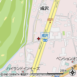 成沢公民館周辺の地図