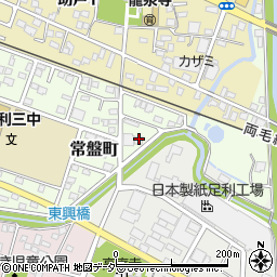 栃木県足利市常盤町18-2周辺の地図