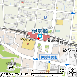 伊勢崎駅周辺の地図