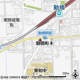 石川県加賀市動橋町（ネ）周辺の地図
