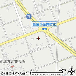 群馬県太田市新田小金井町1446周辺の地図