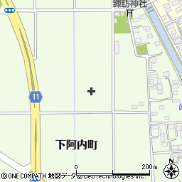 〒379-2142 群馬県前橋市下阿内町の地図