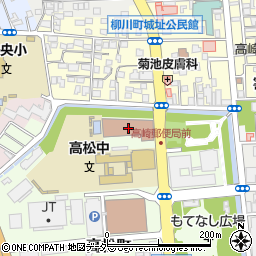 高崎郵便局周辺の地図