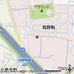 群馬県高崎市島野町182周辺の地図