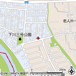 群馬県前橋市下川町52-9周辺の地図