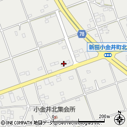 群馬県太田市新田小金井町1729-6周辺の地図