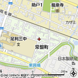 栃木県足利市常盤町28周辺の地図