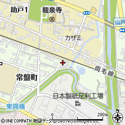栃木県足利市常盤町2周辺の地図
