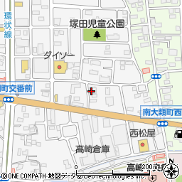ブリヂストン化工品東日本株式会社　高崎営業所周辺の地図