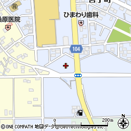 ファミリーマート伊勢崎宮子町店周辺の地図
