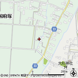 栃木県小山市上国府塚710周辺の地図