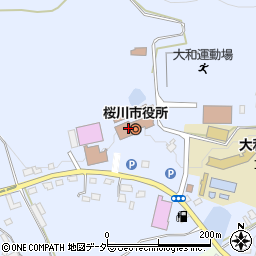 桜川市役所　大和総合窓口課周辺の地図